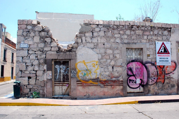 45 edificios del Centro de Morelia se encuentran al borde del colapso