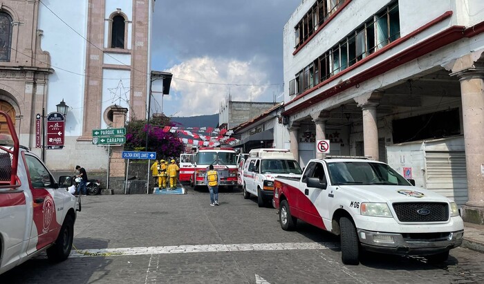 66 locales dañados tras incendio del mercado Tariácuri, confirman autoridades