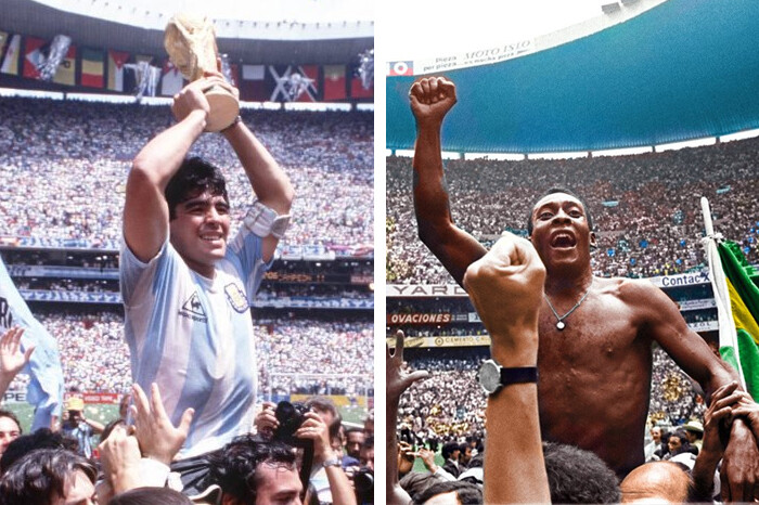 A dos años del inicio del Mundial, México se inclina ante las proezas de Pelé y Maradona en el Azteca