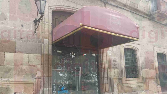 Abandonado y en mal estado, Hotel Virrey de Mendoza con goteras por lluvias