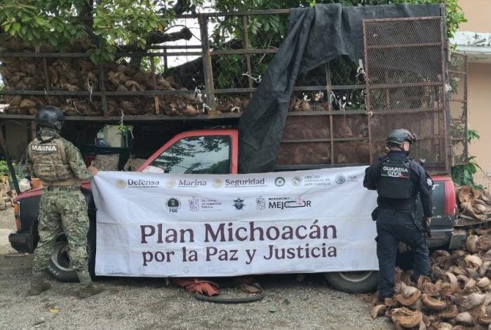 Abandonan camioneta con casi 500 kg de mar1huana, en LC