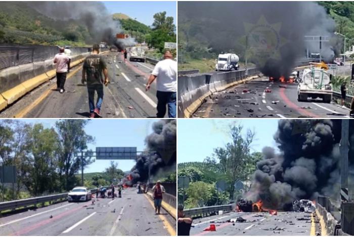Accidente en la Guadalajara-Tepic deja al menos 10 muertos y varios desaparecidos