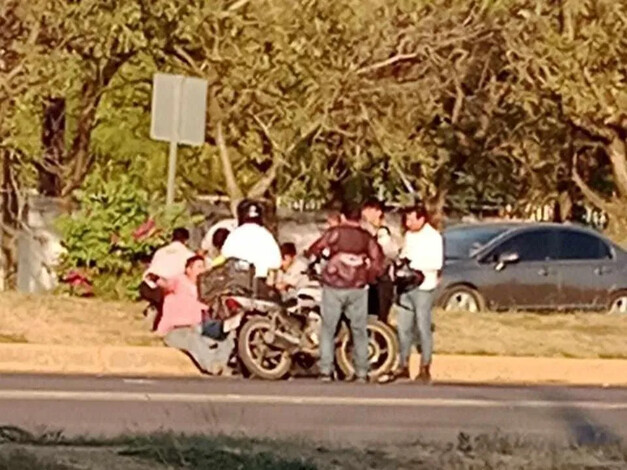 Accidente en moto en Apatzingán, al fallar en esquivar a un perro