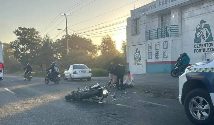 Accidente vial deja motociclista herido en Morelia