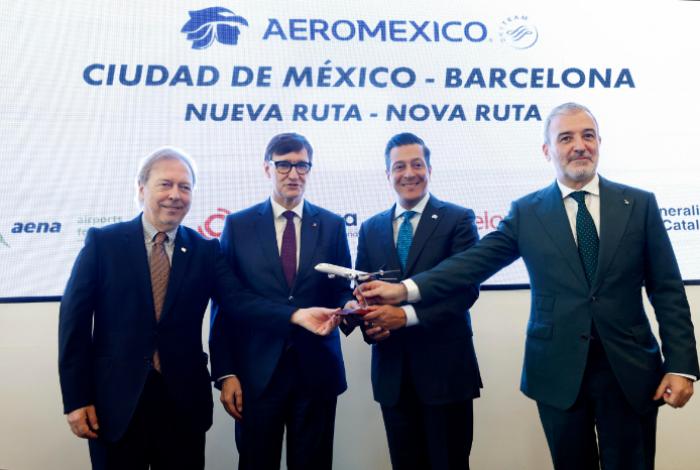 Aeroméxico estrenará en marzo ruta directa con Barcelona con seis vuelos semanales
