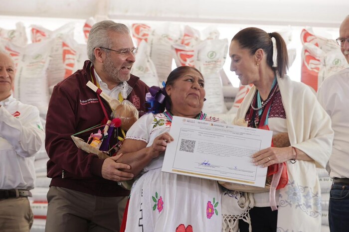 Agradece Bedolla apoyo de Sheinbaum al campo michoacano