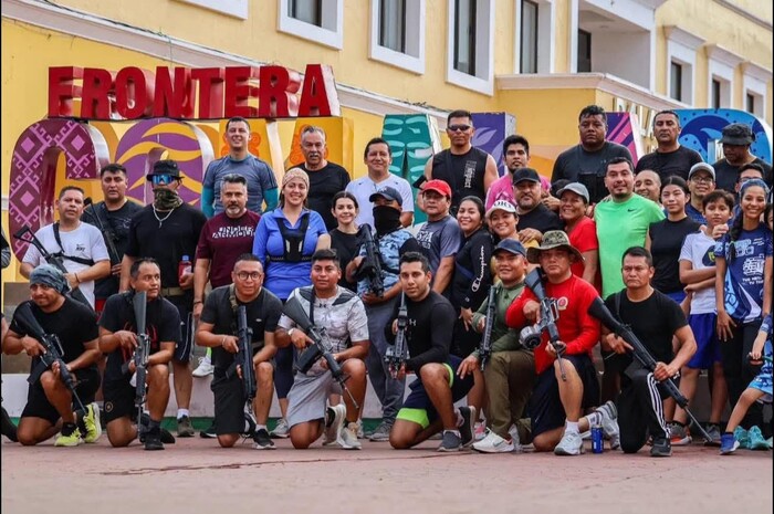 Alcaldesa en Chiapas organiza carrera atlética… custodiada por policías