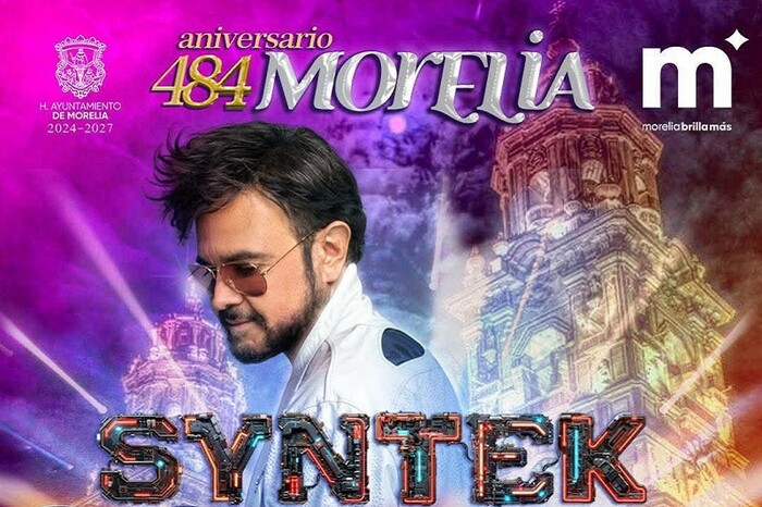 Aleks Syntek encabeza espectacular concierto de Aniversario de Morelia