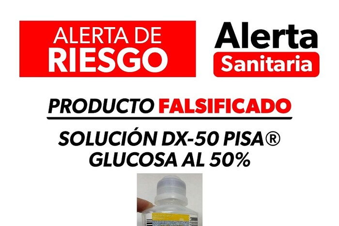 Alerta SSM sobre producto falsificado: solución DX-50 PISA® Glucosa