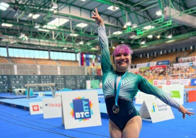 Alexa Moreno conquista el oro en Copa del Mundo de Gimnasia Artística en Eslovenia