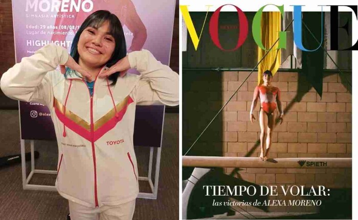 Alexa Moreno, gimnasta mexicana, es imagen de la portada de Vogue México