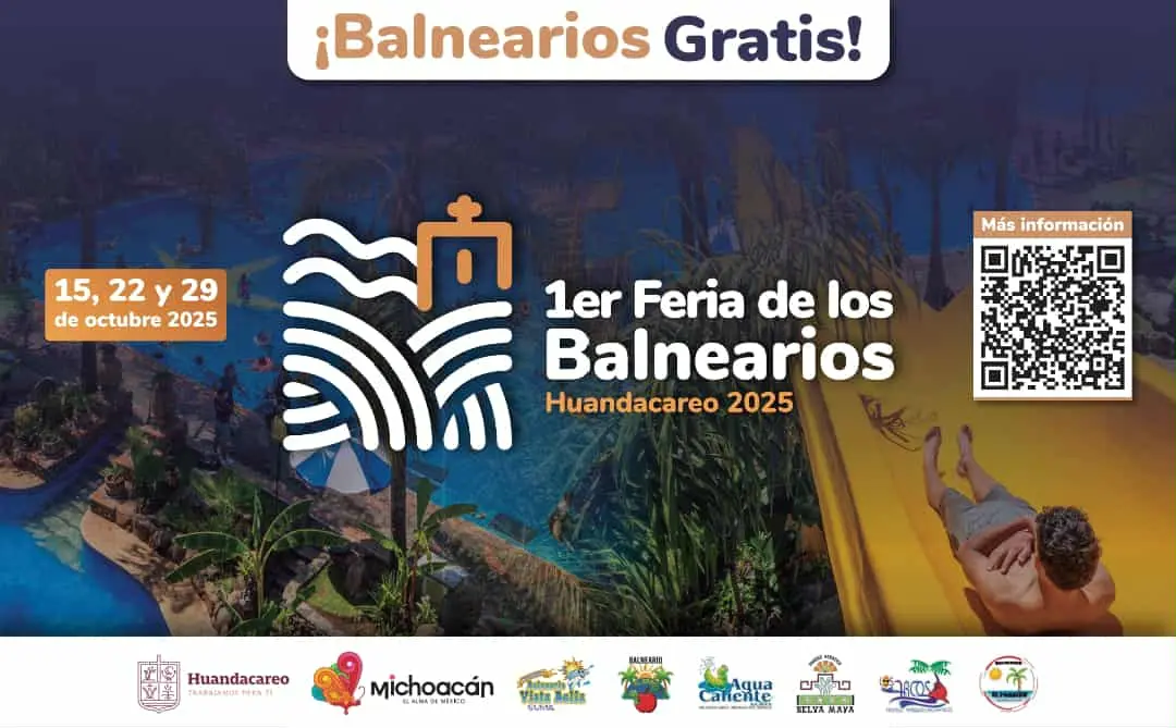 Alexis Velázquez invita a disfrutar de la Primera Feria de los Balnearios en Huandacareo 2025