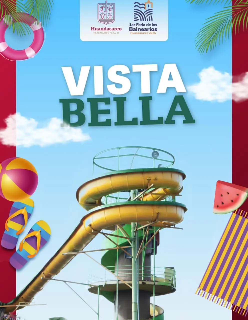 Alexis Velázquez invita a disfrutar del Balneario Vista Bella dentro de la 1er Feria de los Balnearios en Huandacareo