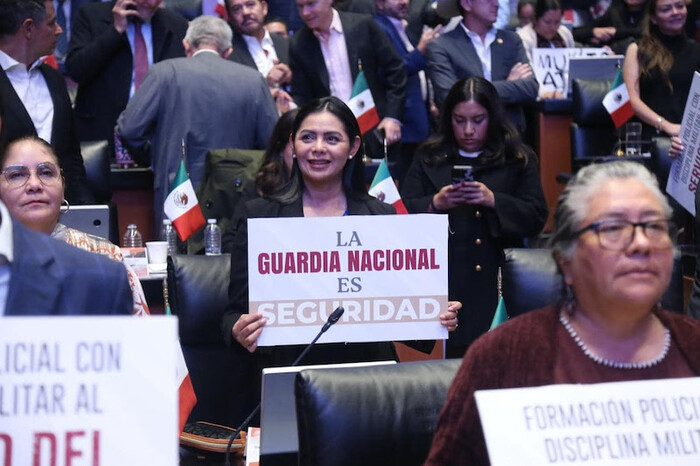 Araceli Saucedo justifica su voto a favor de la reforma a la Guardia Nacional