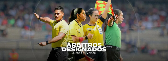 Arbitraje femenil mexicano, presente en el fútbol de los Juegos Olímpicos París 2024