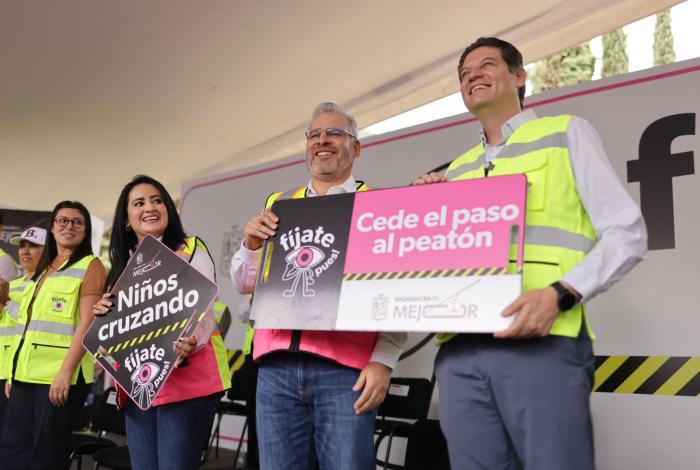 Arranca Bedolla campaña vial “Fíjate pues”, para prevenir accidentes