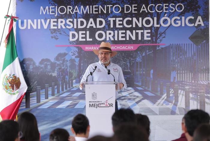 Arranca Bedolla construcción de avenida a la Universidad Tecnológica del Oriente