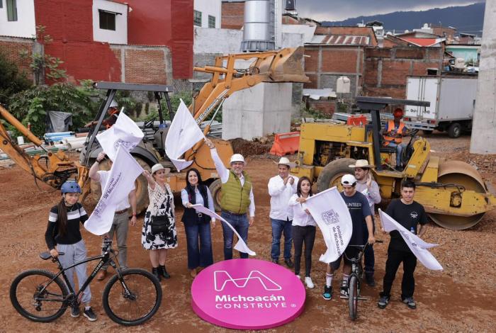 Arranca Bedolla construcción de skatepark en Uruapan; será el más grande de Michoacán