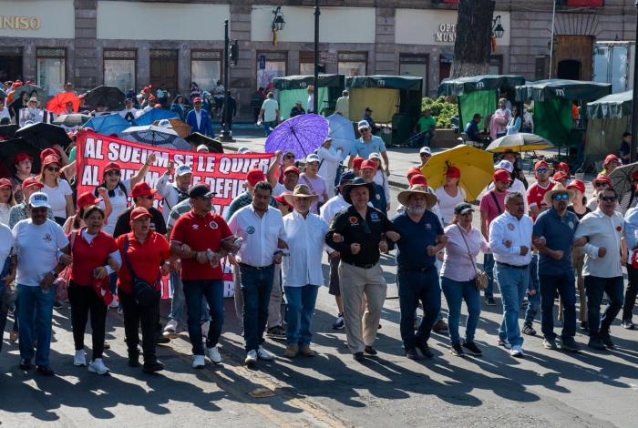 Arranca la marcha por el Día Internacional del Trabajo, en Morelia