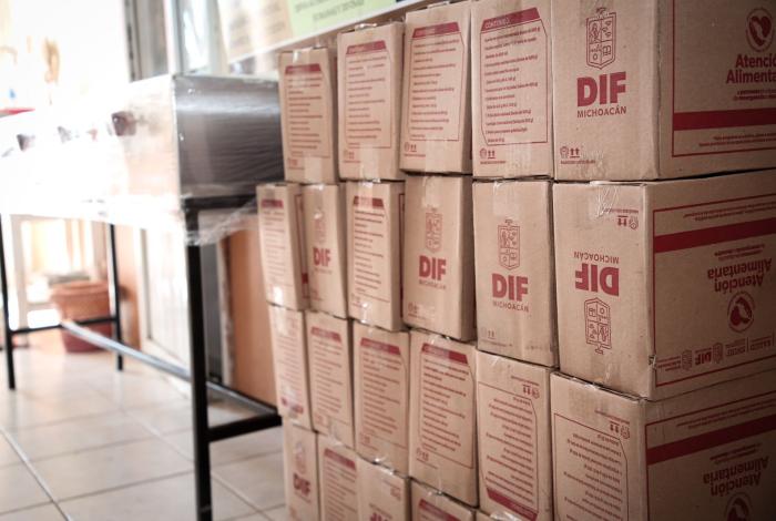 Arriban a Morelia despensas para apoyos alimentarios a población vulnerable 2026
