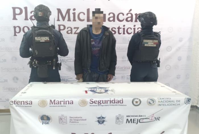 Asegurado un hombre en posesión de 40 dosis de droga en Salvador Escalante: SSP