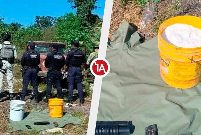 Aseguran dr0g4s, arm4ment0 y vehículos rob4dos, en Uruapan