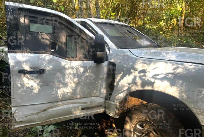 Aseguran vehículo ‘monstruo’, arm4s y dr0ga en Salvador Escalante