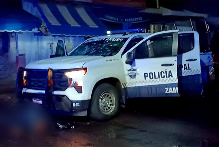 Asesinan a tres policías municipales en Zamora; agresores dejan camioneta abandonada