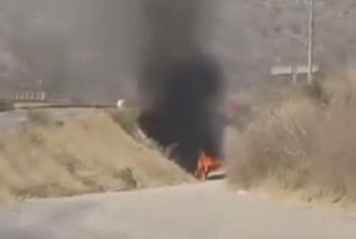Así se incendió un Mercedes KC3500 en la carretera Morelia-Tarímbaro