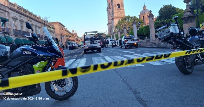 Atiende Policía Morelia hechos ocurridos en el Centro de la ciudad