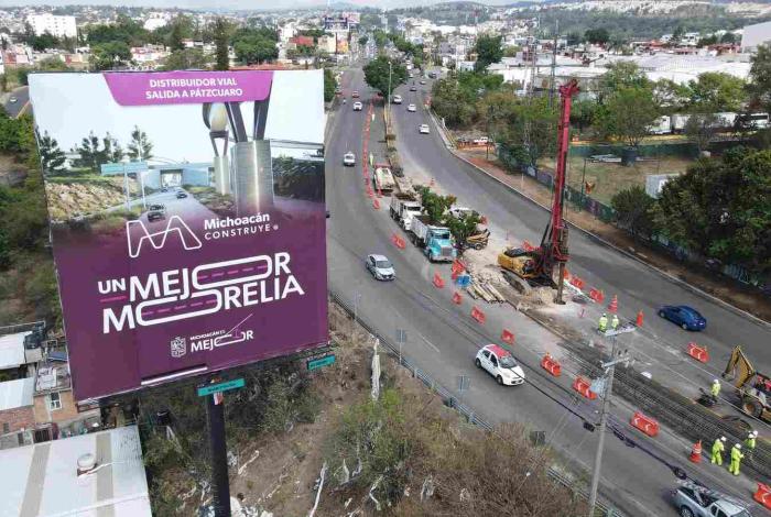 Avanza distribuidor de salida a Pátzcuaro sin cierres vehiculares: SCOP
