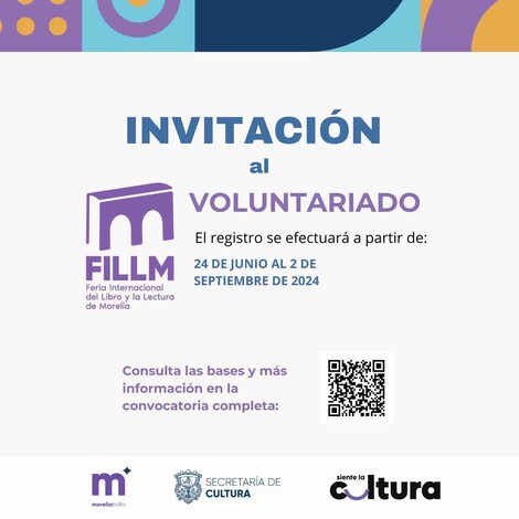 Ayuntamiento de Morelia lanza tres convocatorias para la Feria Internacional del Libro y la Lectura de Morelia