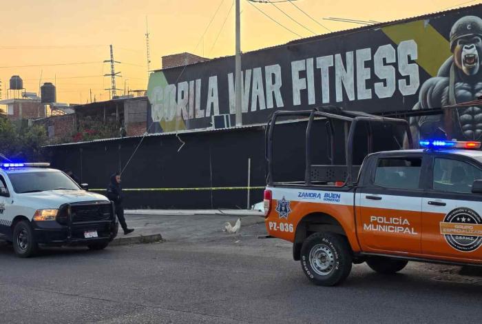 Balean fachada de gimnasio en Zamora; no hay heridos