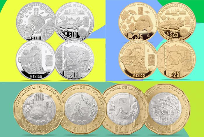 Banxico emite 12 monedas conmemorativas del Mundial 2026; ¡así puedes obtenerlas!
