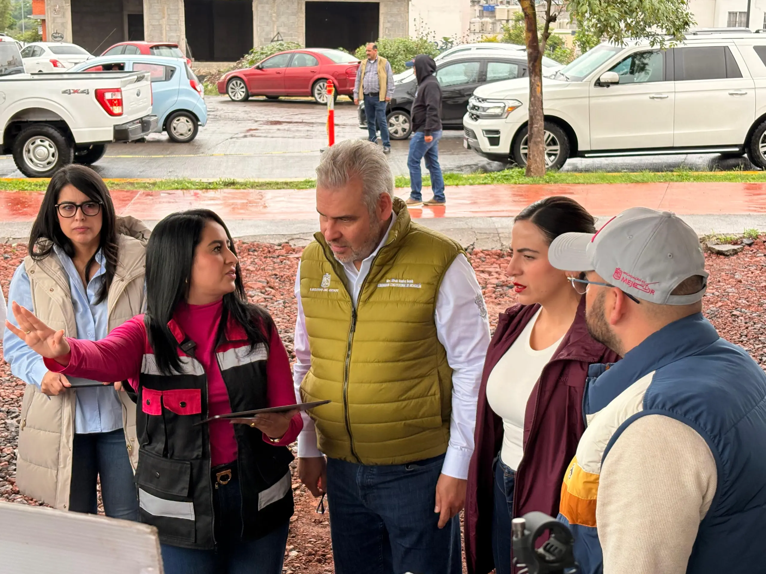 Bedolla dio arranque a la obra de la Macroglorieta en Villas del Pedregal