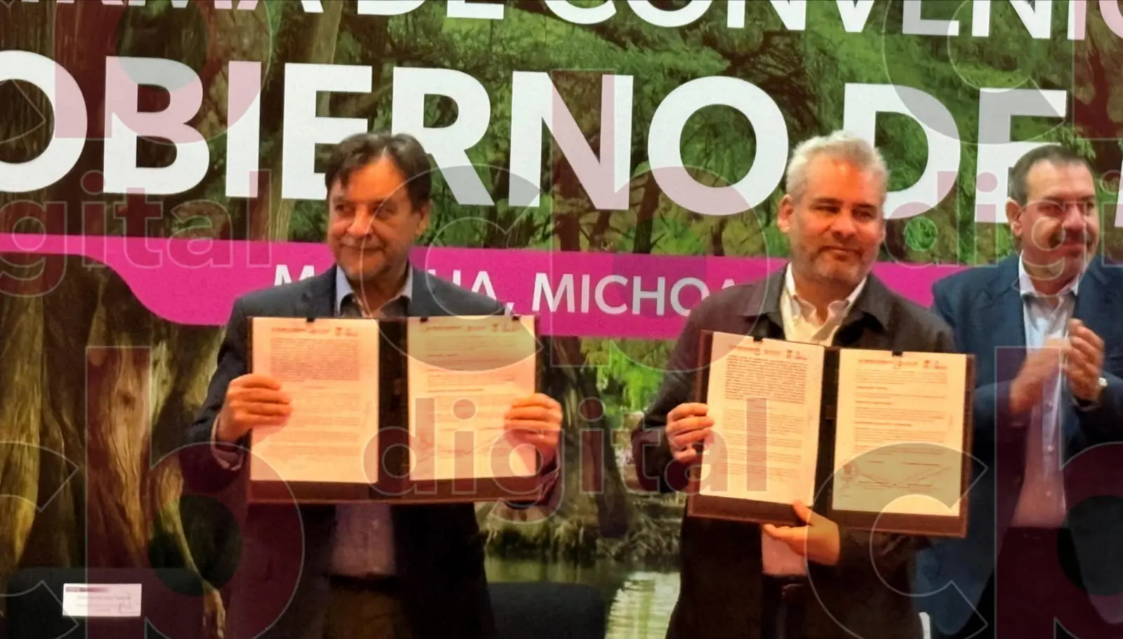 Bedolla firma convenio entre gobierno de Michoacán y CONANP