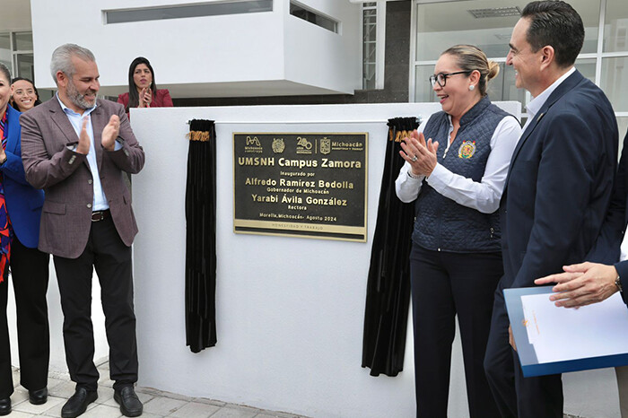 Bedolla inauguró en 2024 campus universitarios de Zamora y Uruapan, tras años de abandono