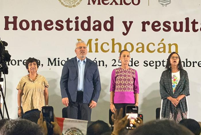 Bedolla respalda a Sheinbaum y destaca inversión histórica de 57 mil mdp para Michoacán