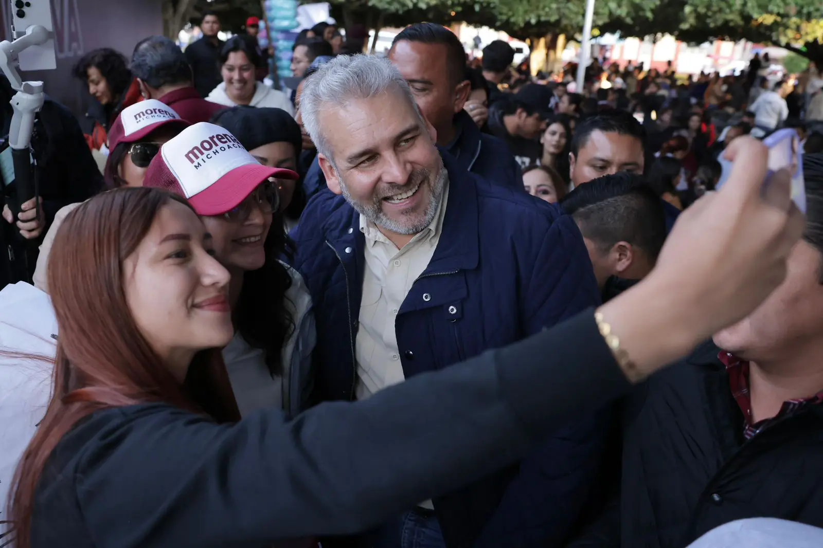 Bedolla y militancia de Morena en Ciudad Hidalgo refrendan apoyo a Sheinbaum en defensa de la soberanía