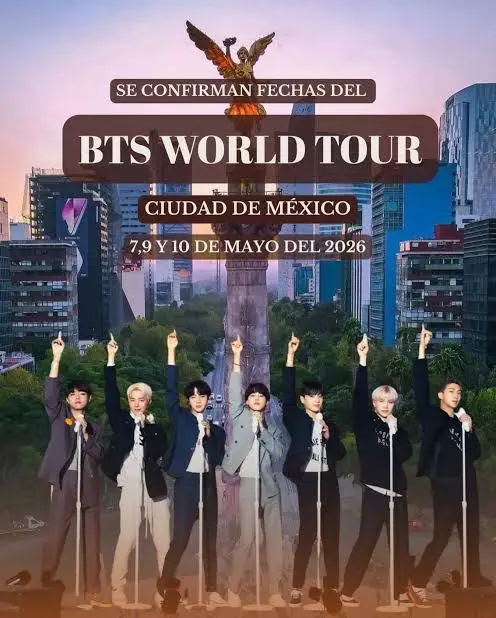 BTS confirma su regreso a México con tres conciertos en 2026