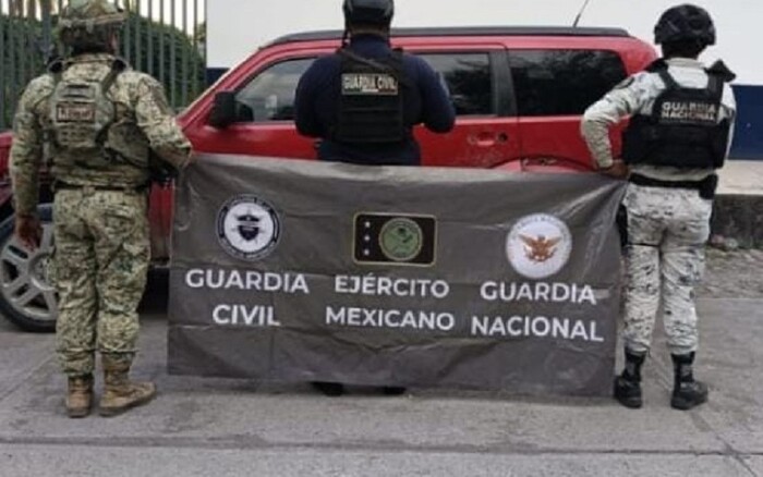 Buenavista: Ejército, GN y GC aseguran armamento y vehículo en operación conjunta