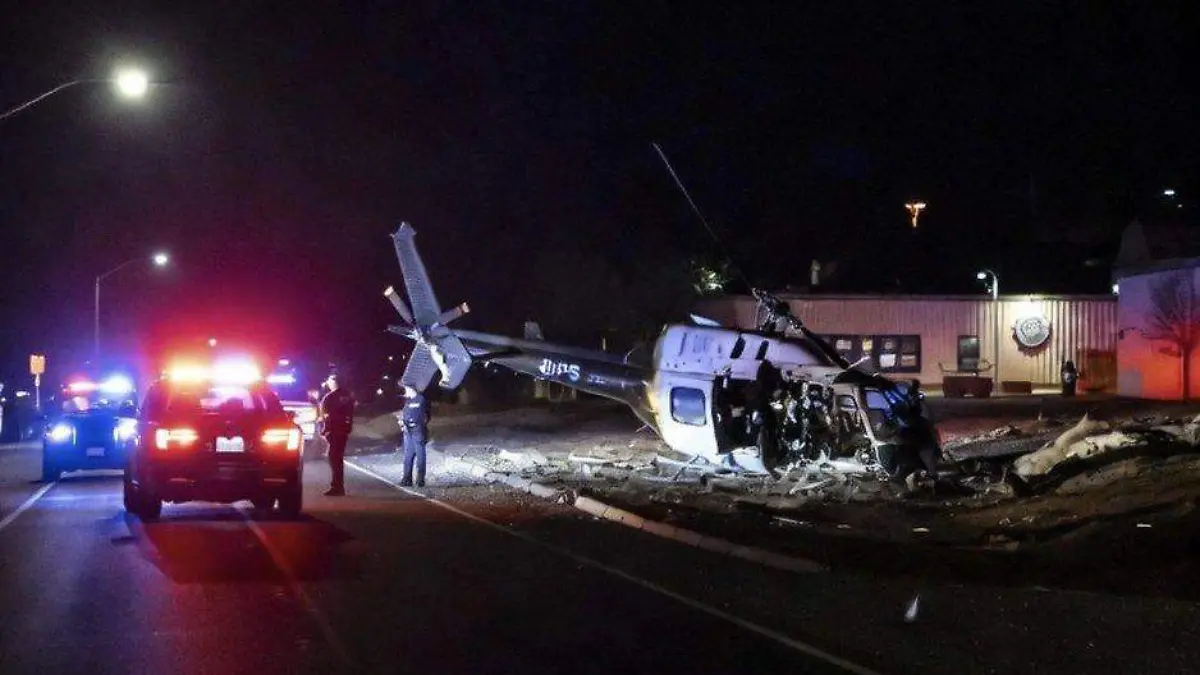 Cae helicóptero de la policía cuando asistía en un tiroteo en Arizona