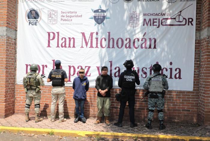 Caen cuatro presuntos integrantes de grupo criminal en Zinapécuaro