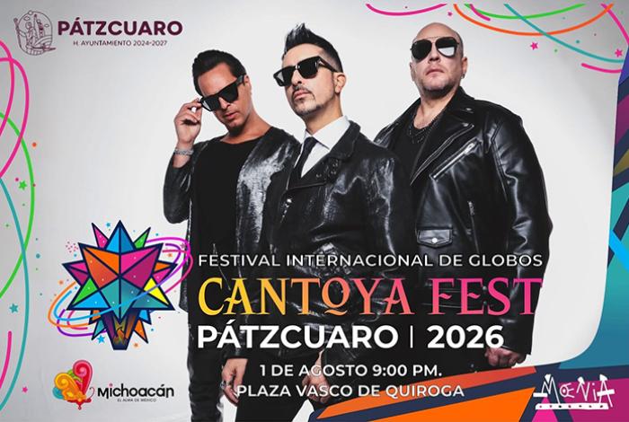 Cantoya Fest Pátzcuaro 2026 tendrá cierre musical de lujo con Moenia