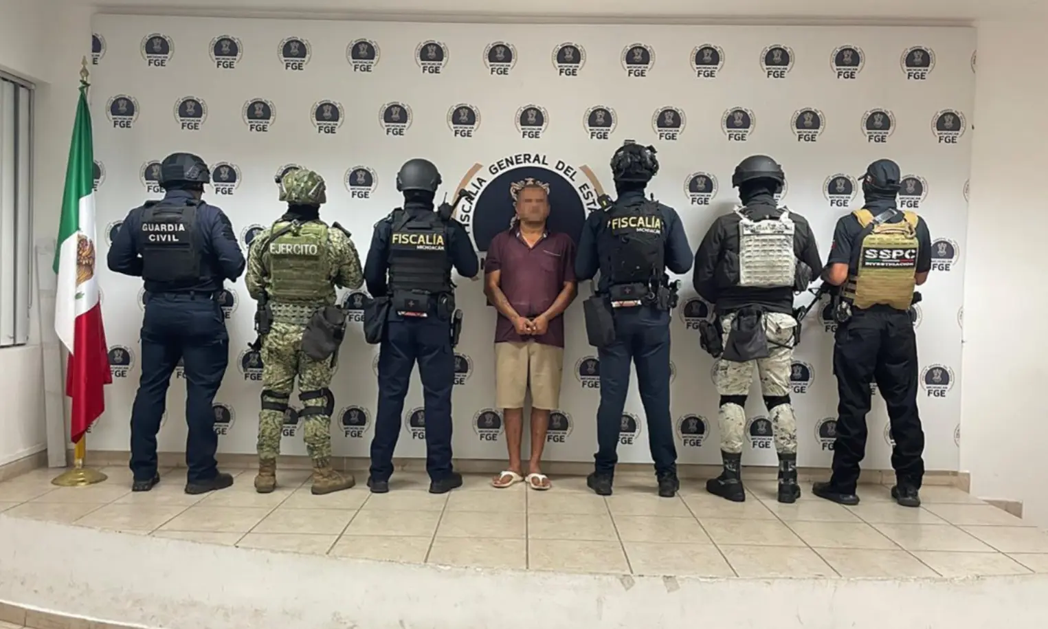 Captura FGE a presunto responsable del homicidio de agente del Ministerio Público en Lázaro Cárdenas