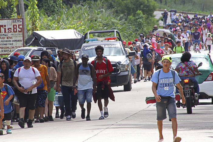 Caravanas migrantes se multiplican en la frontera sur de México antes de Trump