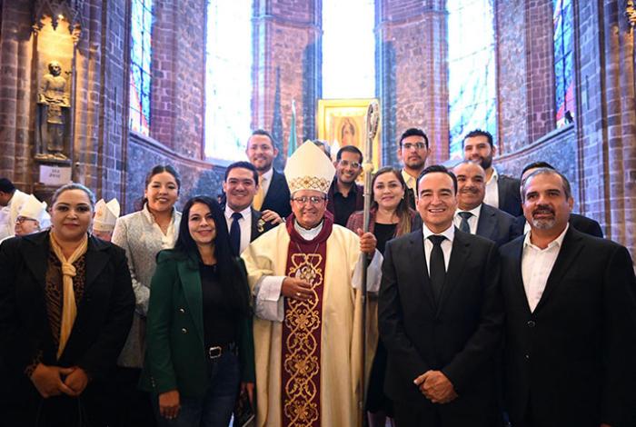 Carlos Soto acompañó a Mons. Joel Ocampo Gorostieta en su toma de posesión como Obispo de Zamora