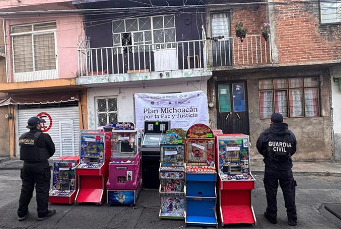 Cateos en Quiroga: Aseguran 49 tragamonedas y droga; no hay detenidos
