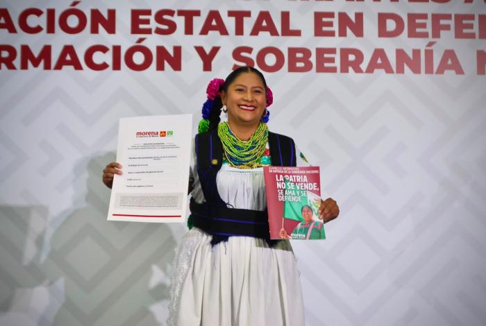 Celeste Ascencio se registra para coordinar los Comités de Defensa de la Transformación en Michoacán; llama a fortalecer la unidad y la organización de Morena