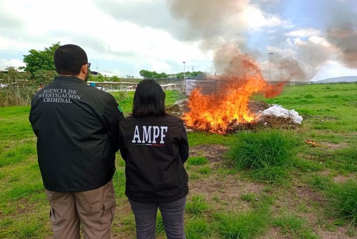 Charo: Queman 652 kilos 85 gramos 70 miligramos de distintas drogas